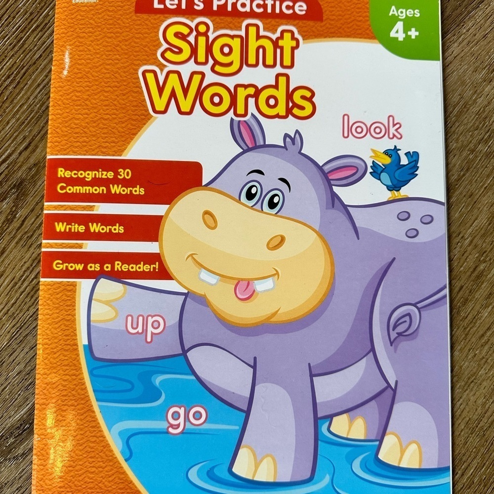 Kids 6 Book & Activity Book Bundle-Theme: ABCs & 123s; Math; Time; Sight Words - Picture 4 of 11